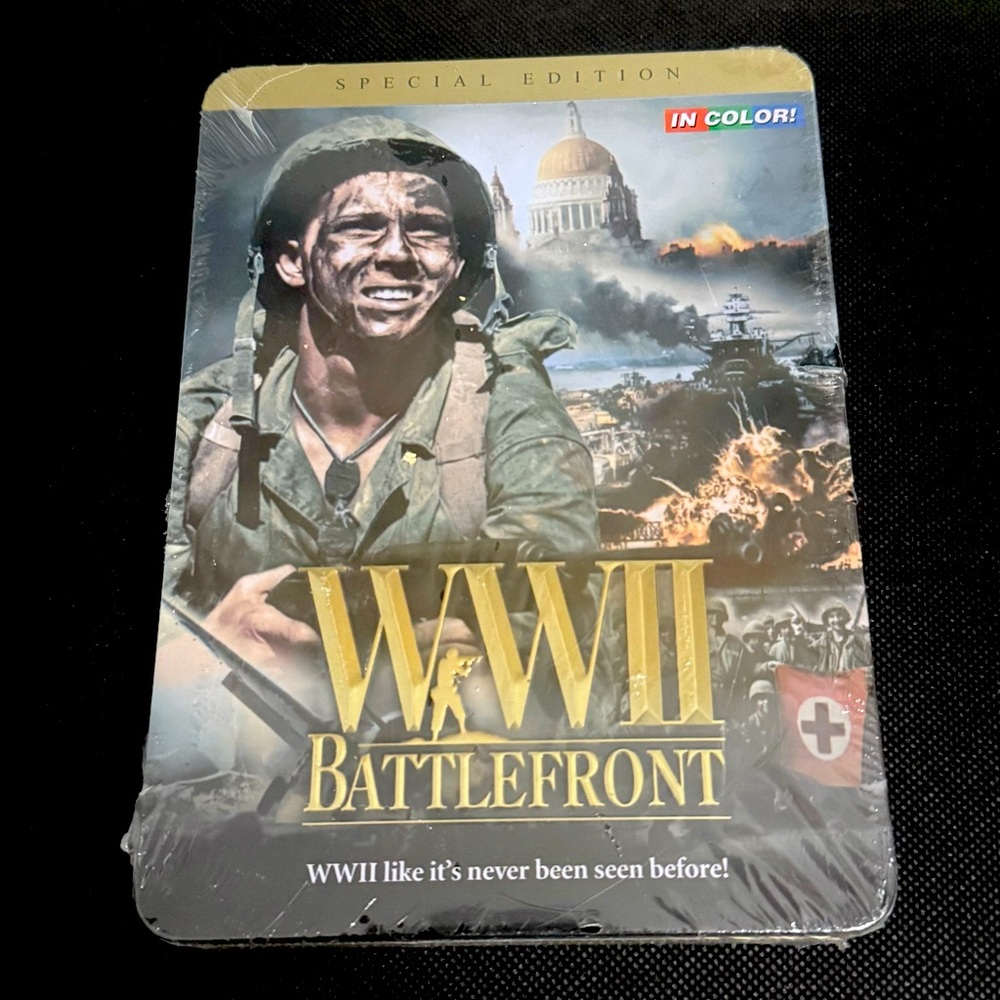 WWII Special Edition in Color DVD Set New in Wrapped Tin